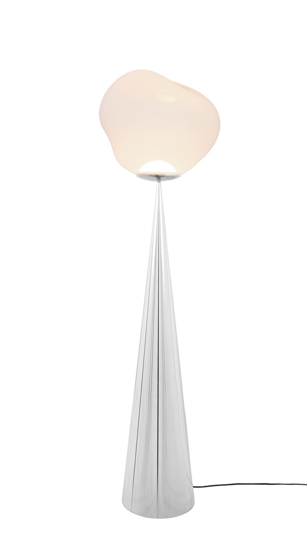 Melt Cone Fat Stehleuchte Silber - Opal Tom Dixon