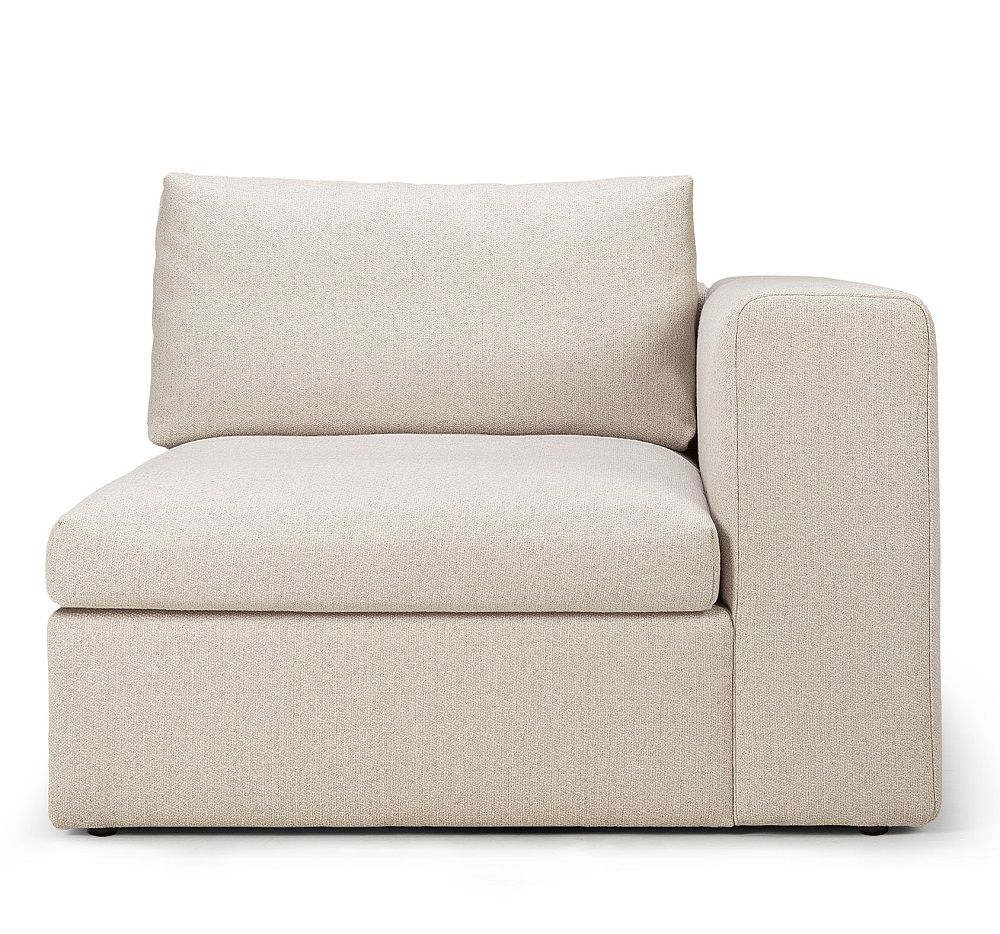 Mellow Sofa Off White Eco Stoff - linke Armlehne Ethnicraft
