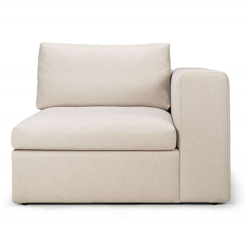 Mellow Sofa Off White Eco Stoff - linke Armlehne Ethnicraft
