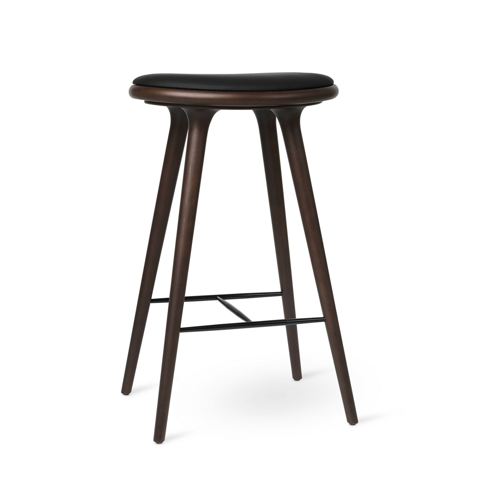 Stool Hocker / Barhocker dunkel gefärbte Buche Mater