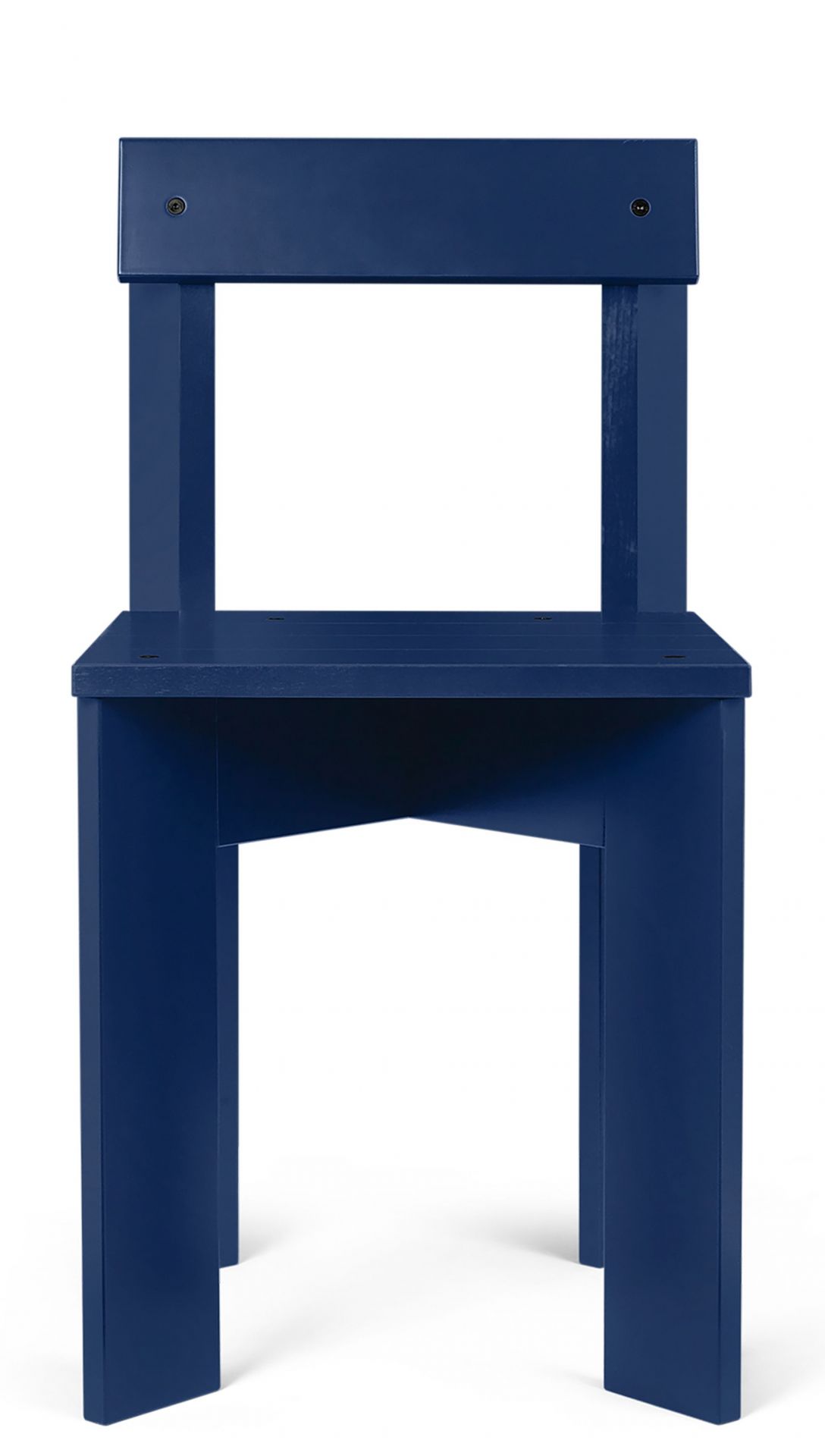 Ark Dining Chair Stuhl Ferm Living Buche blau lackiert Ark Dining Chair Stuhl Ferm Living Buche blau lackiert