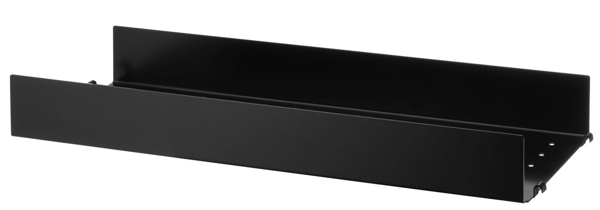 Einzelteil Regalboden aus Metall hohe Kante B 58 cm String Furniture Schwarz