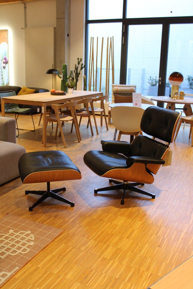 Eames Lounge Chair & Ottoman Sessel Kirschbaum Vitra - AUSSTELLUNGSSTÜCK