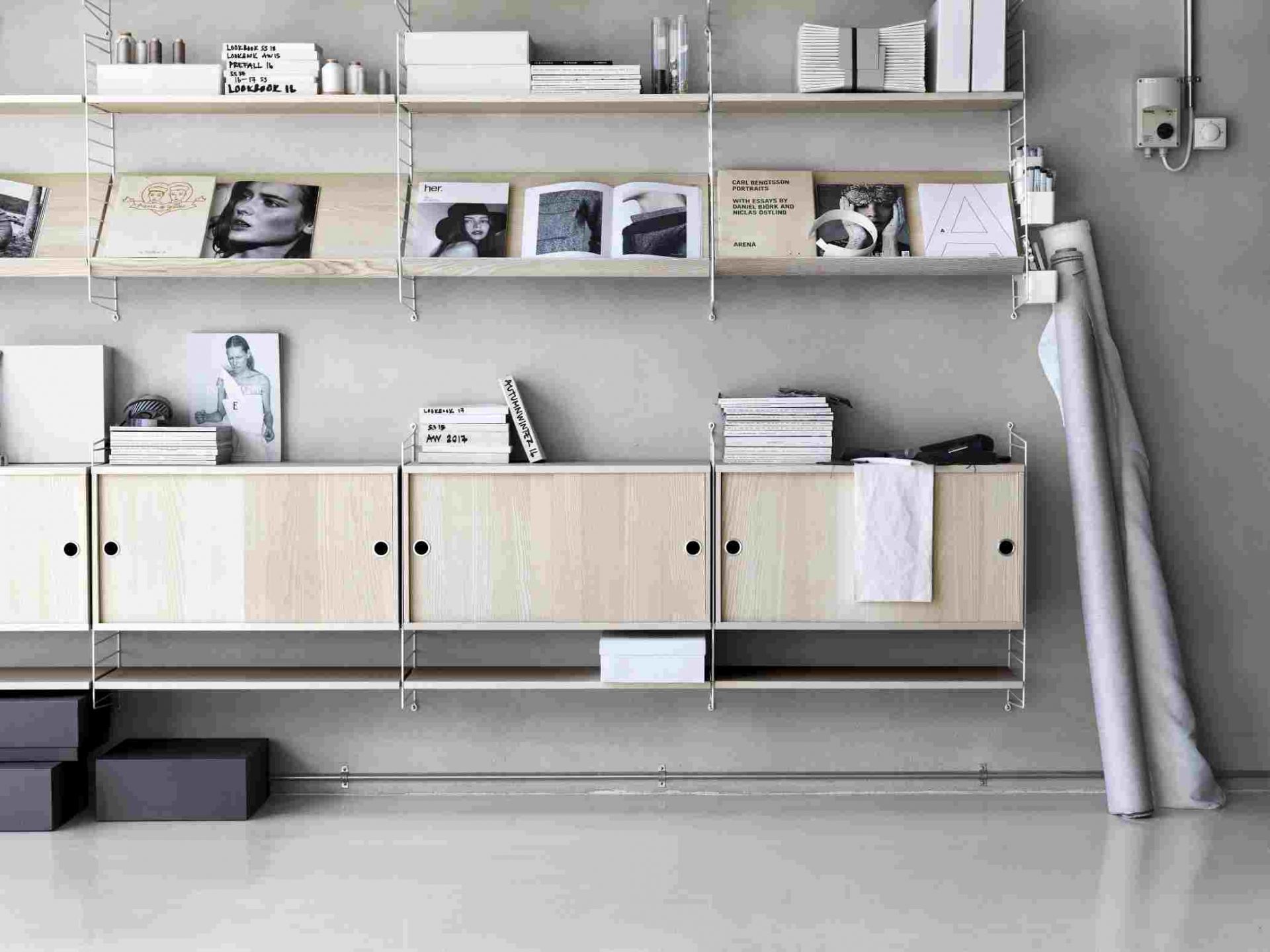 String Wohnzimmer Wand Regalsystem E String Furniture