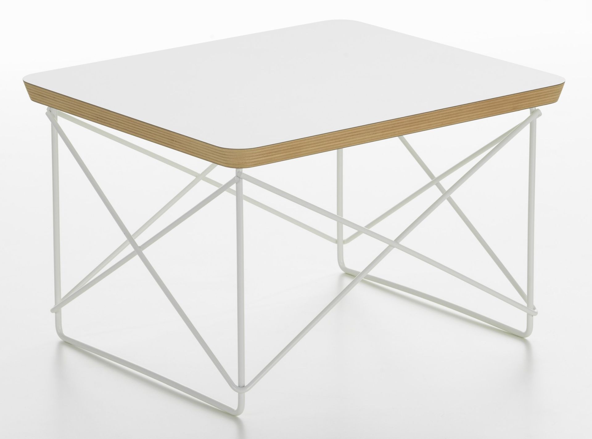 Occasional Table LTR Beistelltisch HPL Weiss Vitra Stahldraht weiß pulverbeschichtet