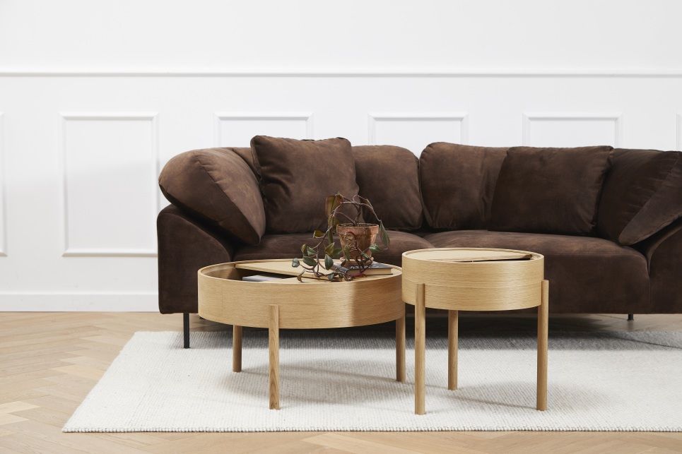 Arc Side Table Beistelltisch Eiche geölt Ø 42 cm Woud