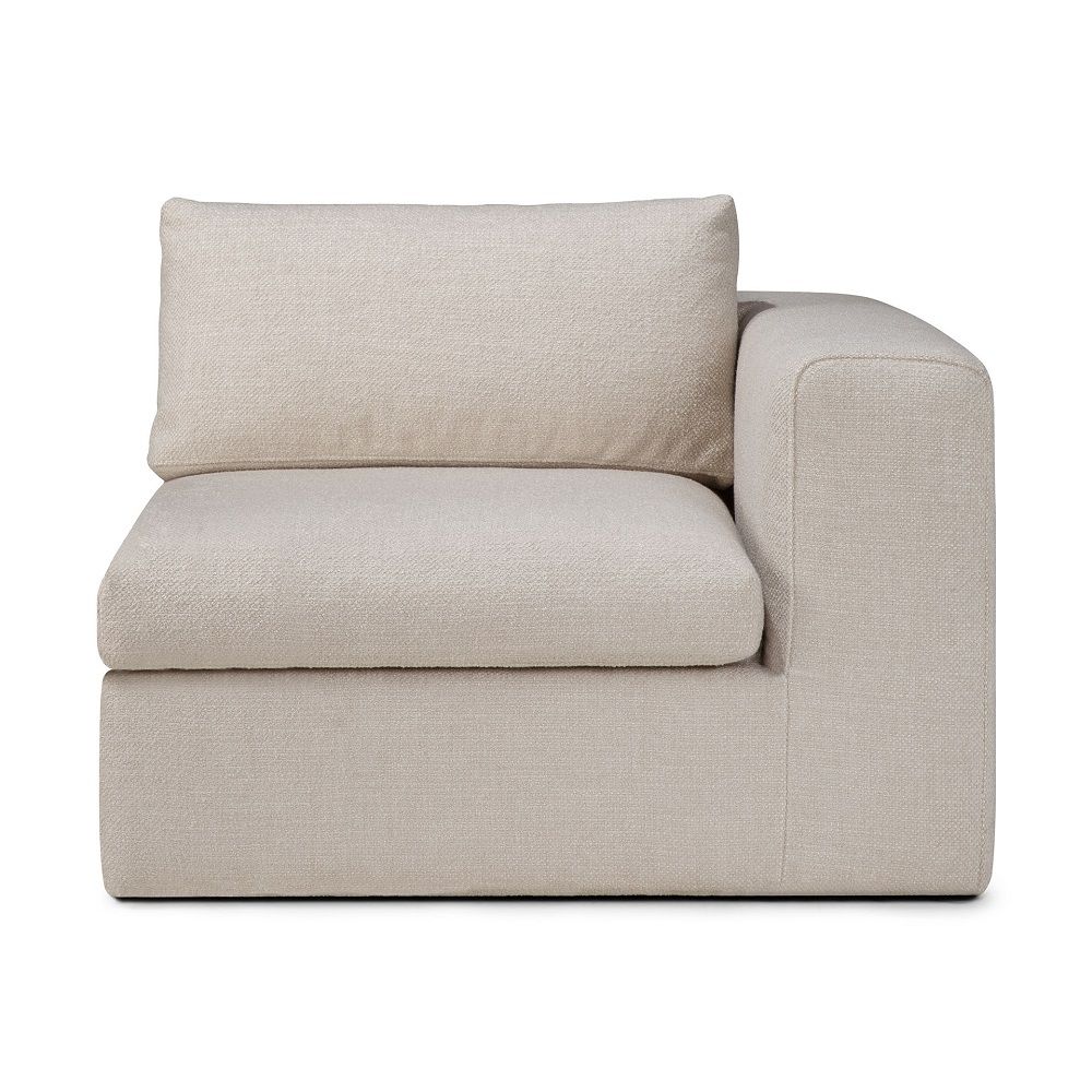 Mellow Sofa linke/rechte Armlehne Ivory Stoff Ethnicraft