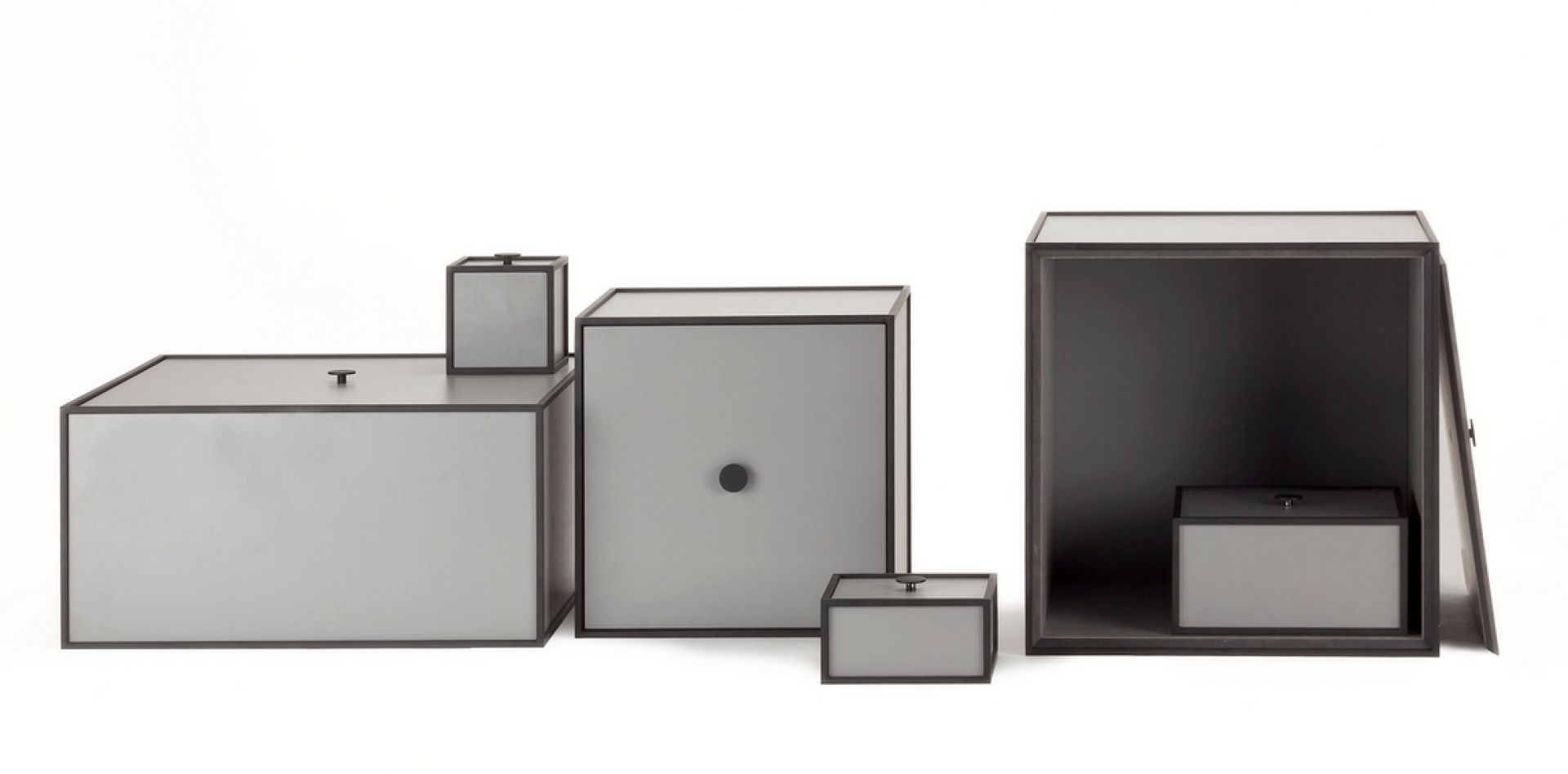 Frame 35 Schrank Element ohne Tür Audo Hellgrau