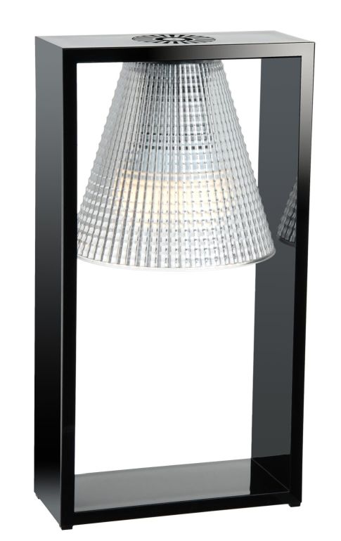 Light-Air Tischlampe durchsichtig Schwarz / Glasklar Kartell
