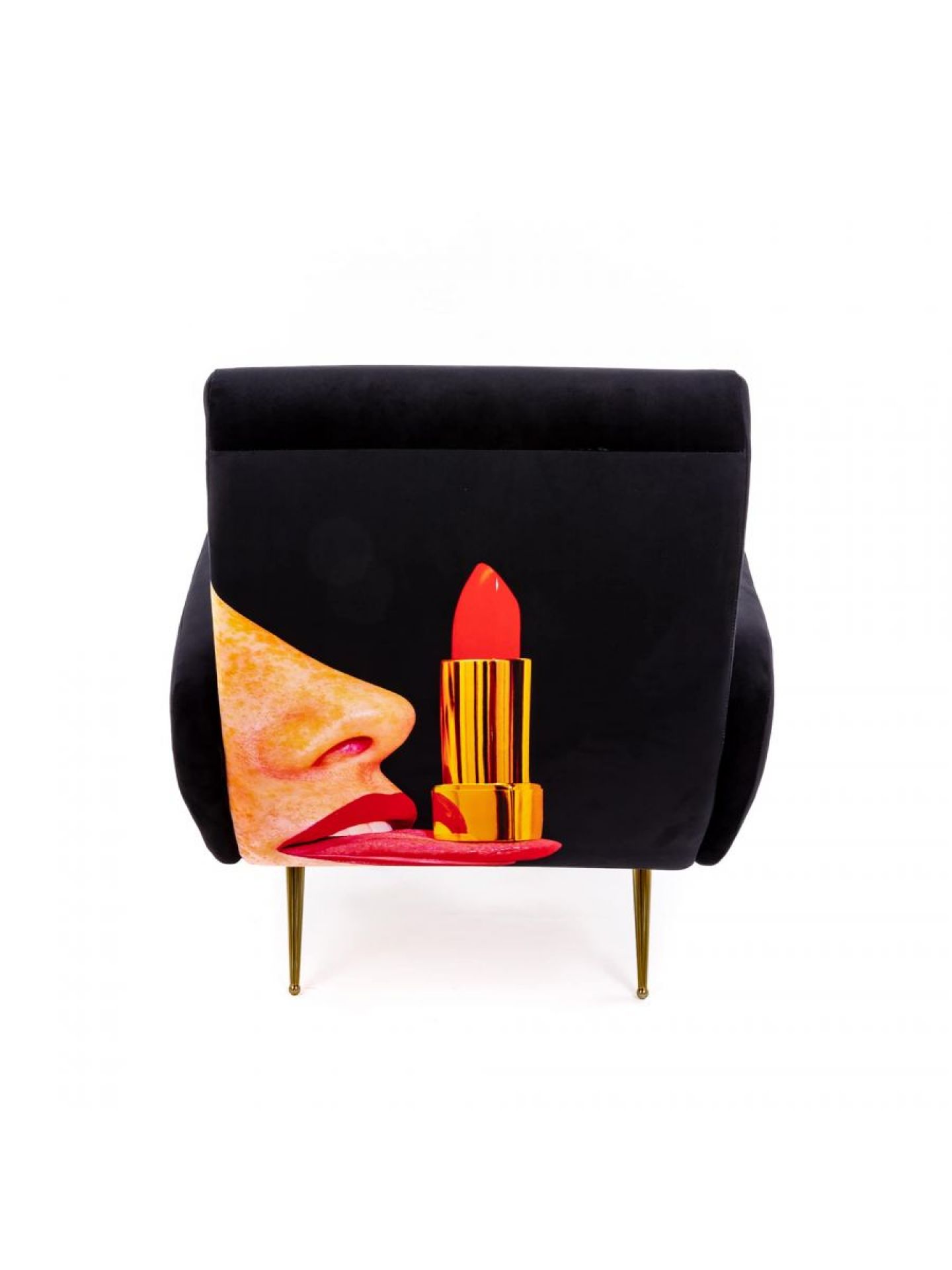 Toiletpaper Sessel Tongue black Seletti