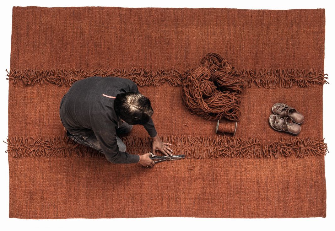 Mía Teppich braun 200x300cm Nanimarquina