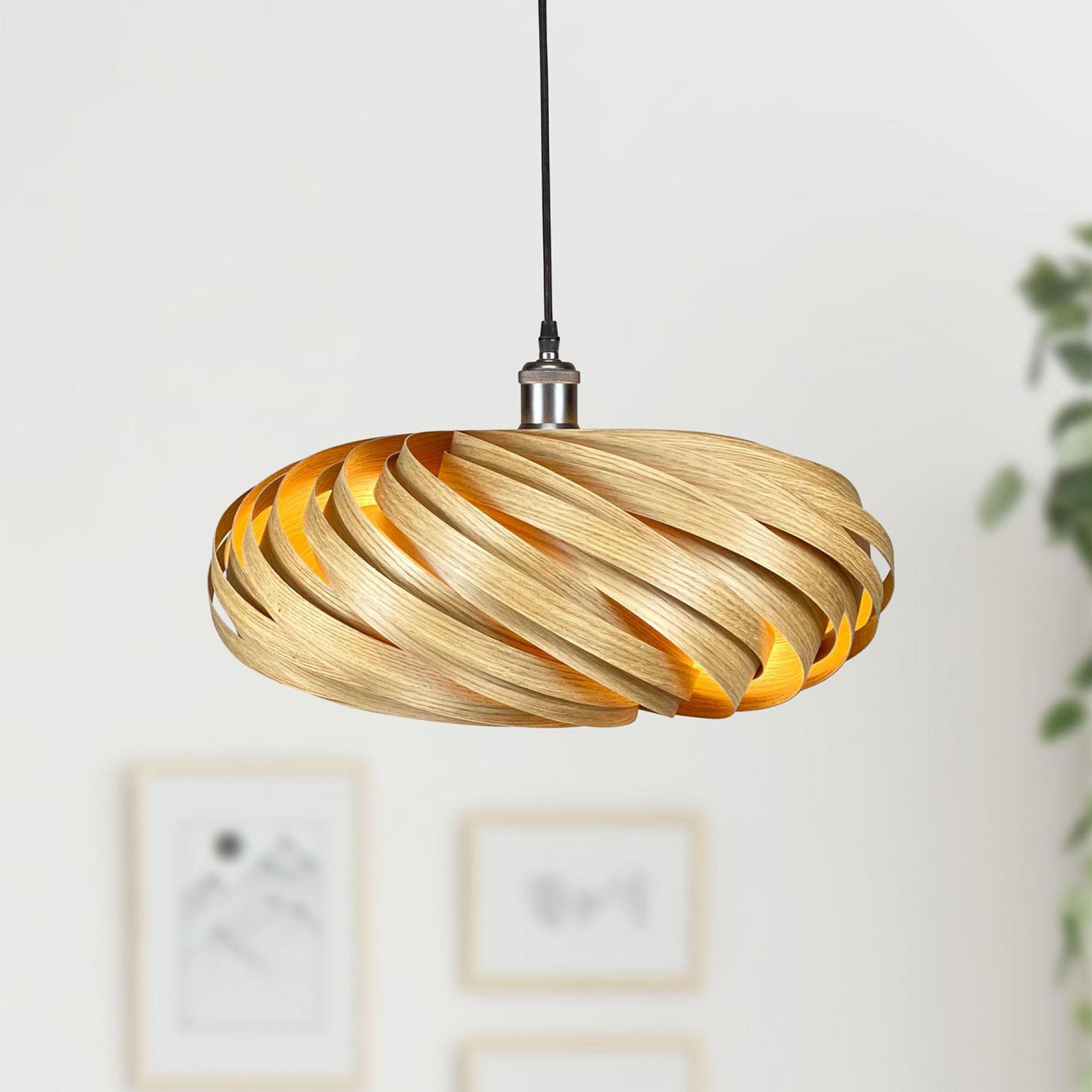 Veneria Hängeleuchte Ø50 cm Eiche Gofurnit