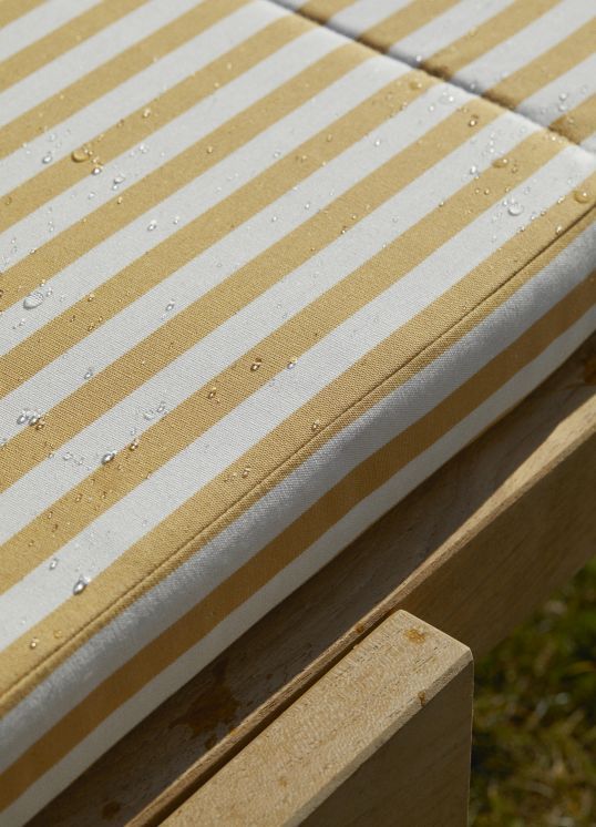 Riviera Cushion Sitzkissen für Riviera Sunbed Sonnenliege Outdoor Skagerak Golden Yellow Stripe