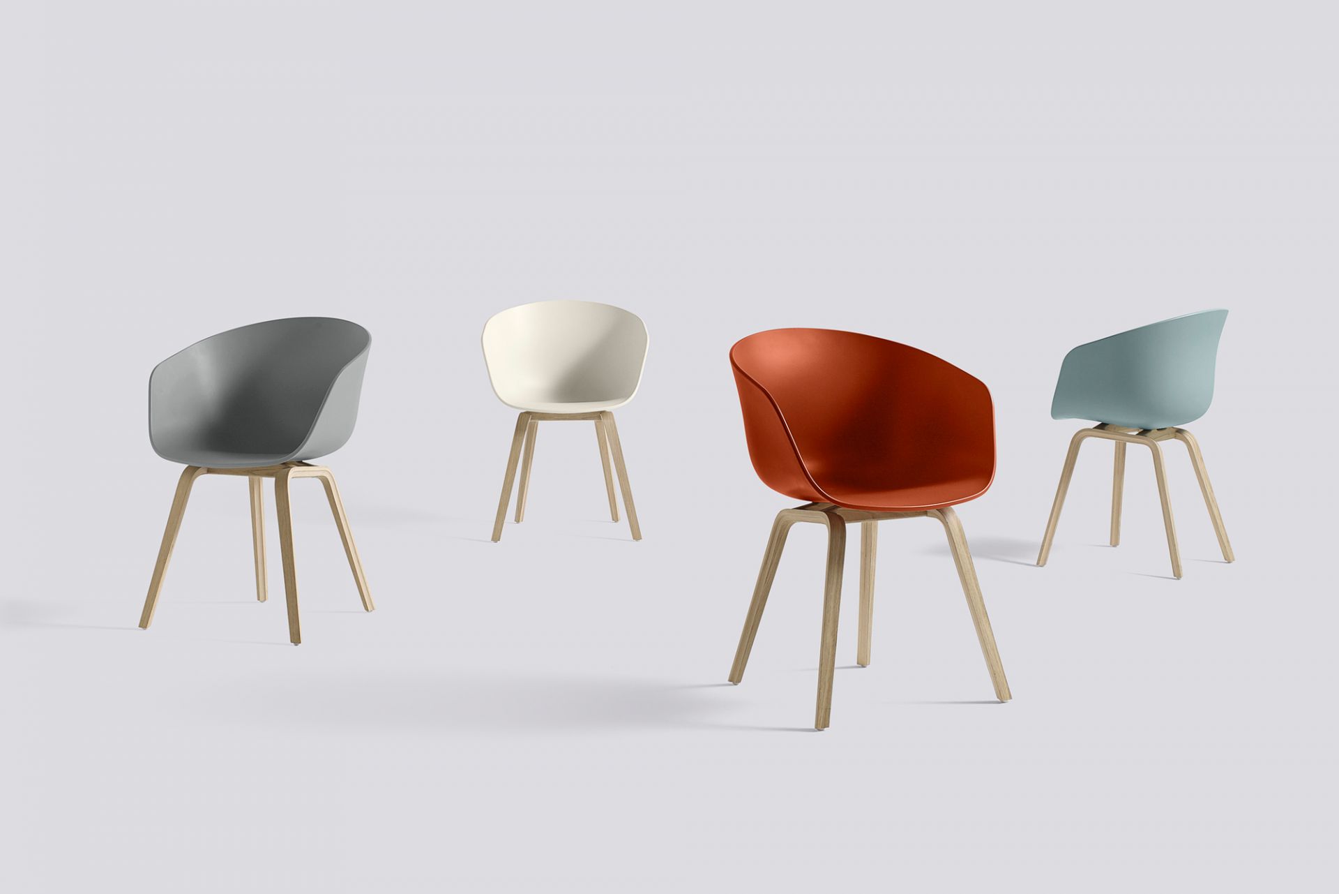 About A Chair AAC22 / AAC 22 Stuhl Hay Eiche matt lackiert - Orange About A Chair AAC22 / AAC 22 Stuhl Hay Eiche matt lackiert - Orange