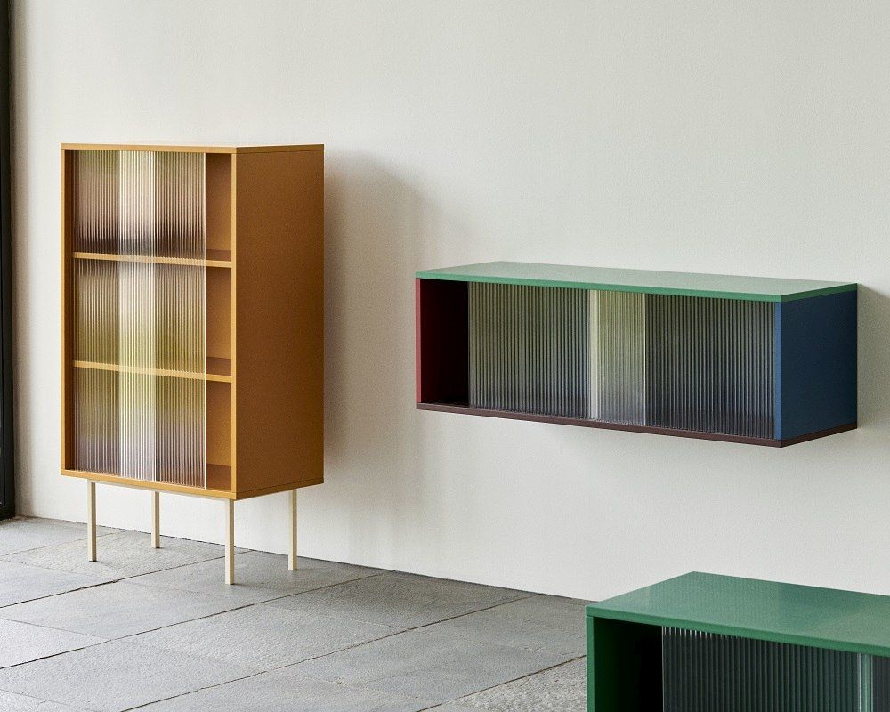 Colour Cabinet M Sideboard Hay Glass Doors Multi Floor