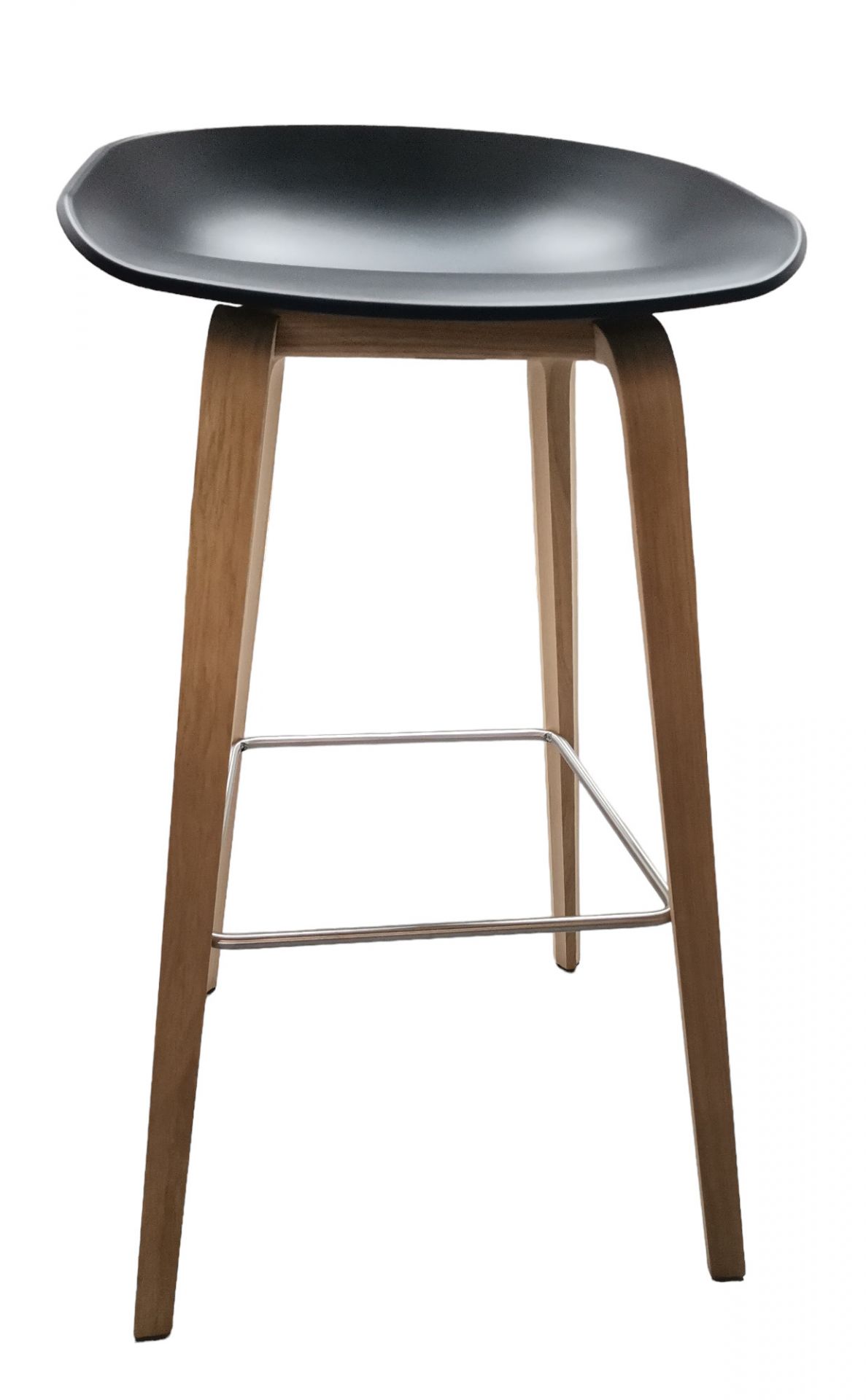 About a Stool AAS32 / AAS 32 Barhocker High SCHWARZ / EICHE GESEIFT Hay MÄNGELEXEMPLAR 