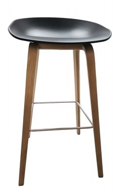 About a Stool AAS32 / AAS 32 Barhocker High SCHWARZ / EICHE GESEIFT Hay MÄNGELEXEMPLAR 