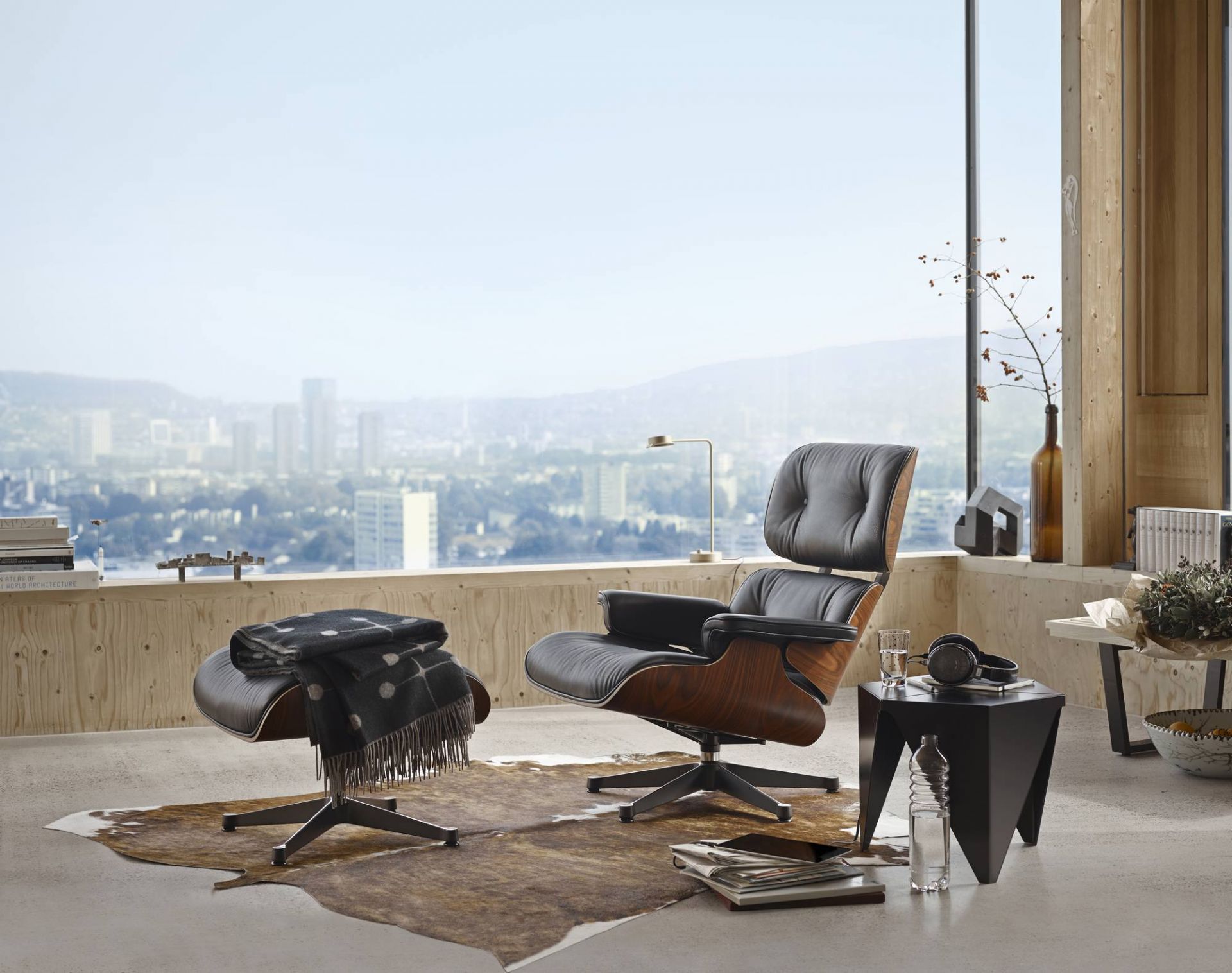 Eames Lounge Chair & Ottoman Armchair Leder Premium F / Leder Natural Vitra