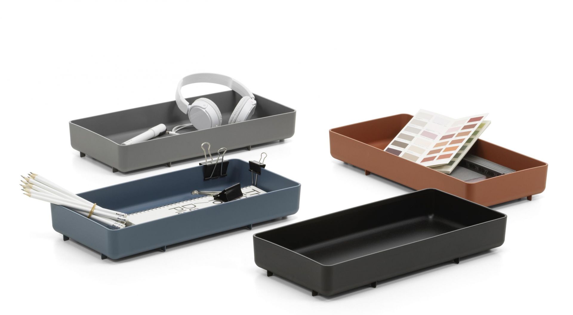Chap Tray RE Tablett Vitra Dunkelgrau