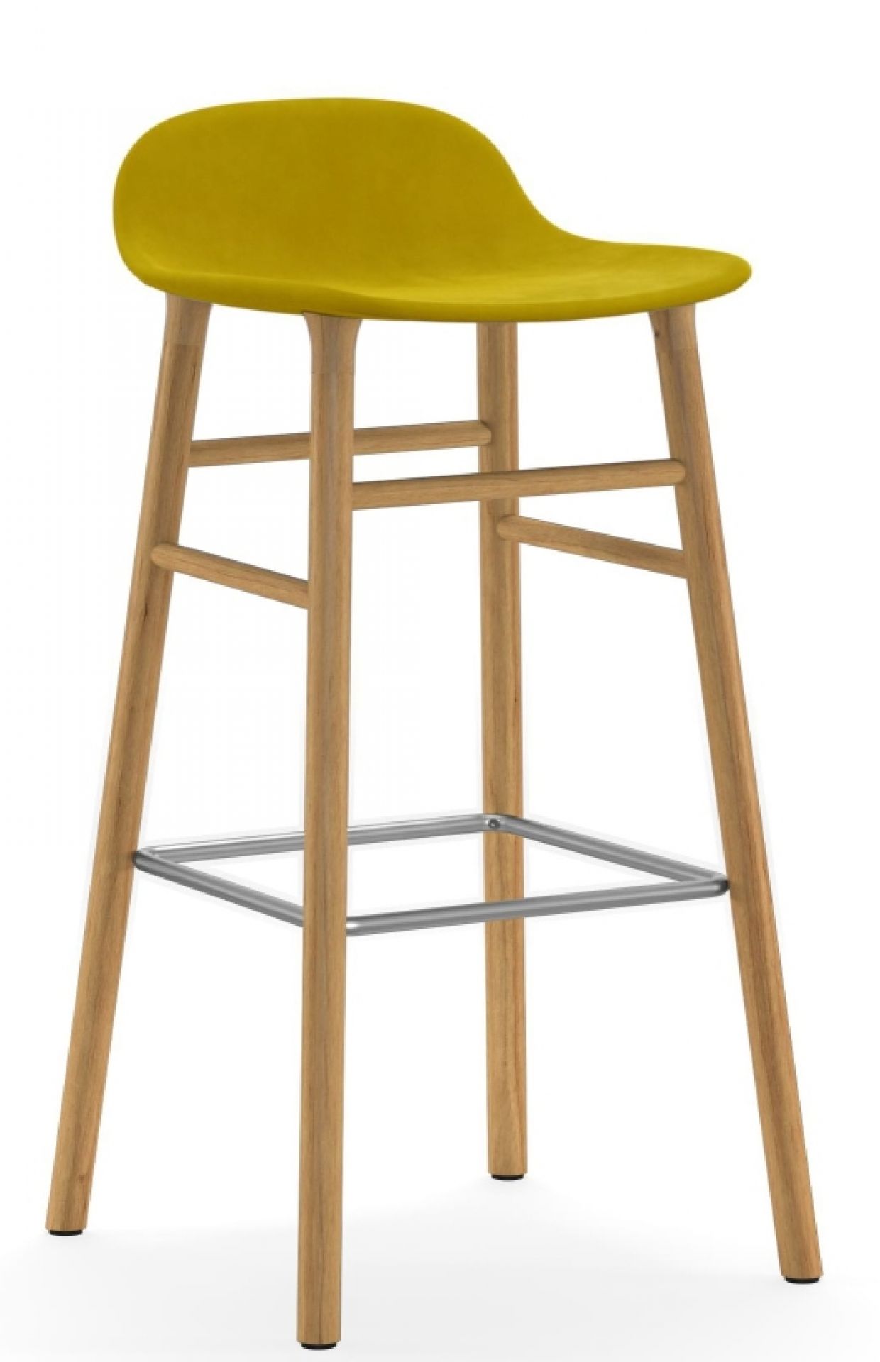 Form Barstool Barhocker H 75 cm Holz Gepolstert Normann Copenhagen