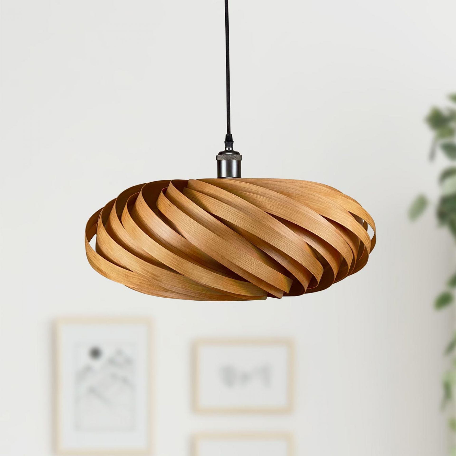Veneria Hängeleuchte Ø50 cm Kirschbaum Gofurnit
