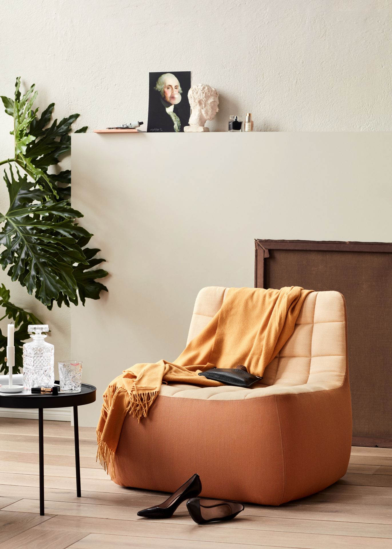 Yam chair Sessel dunkelblau Northern
