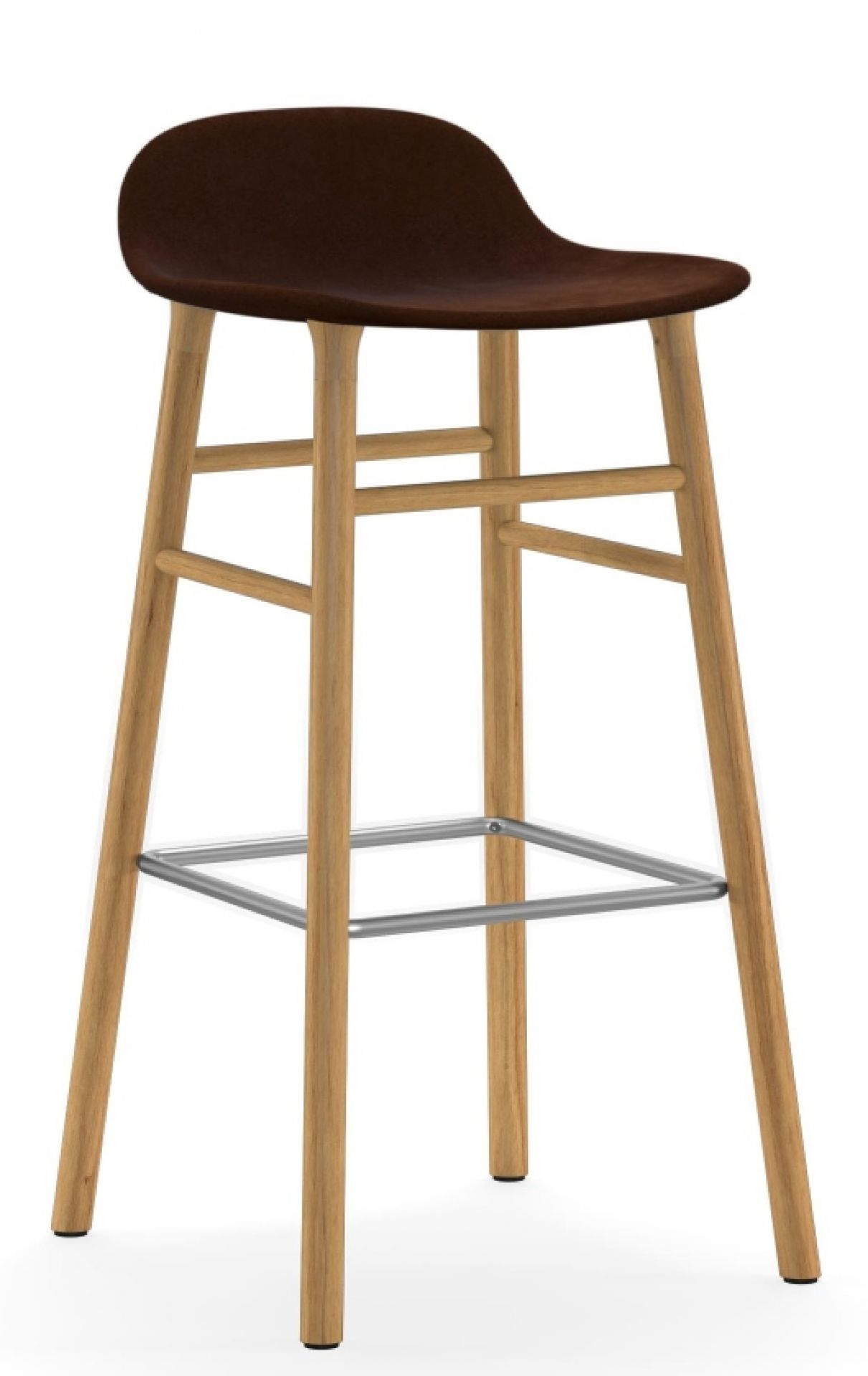 Form Barstool Barhocker H 75 cm Holz Gepolstert Normann Copenhagen