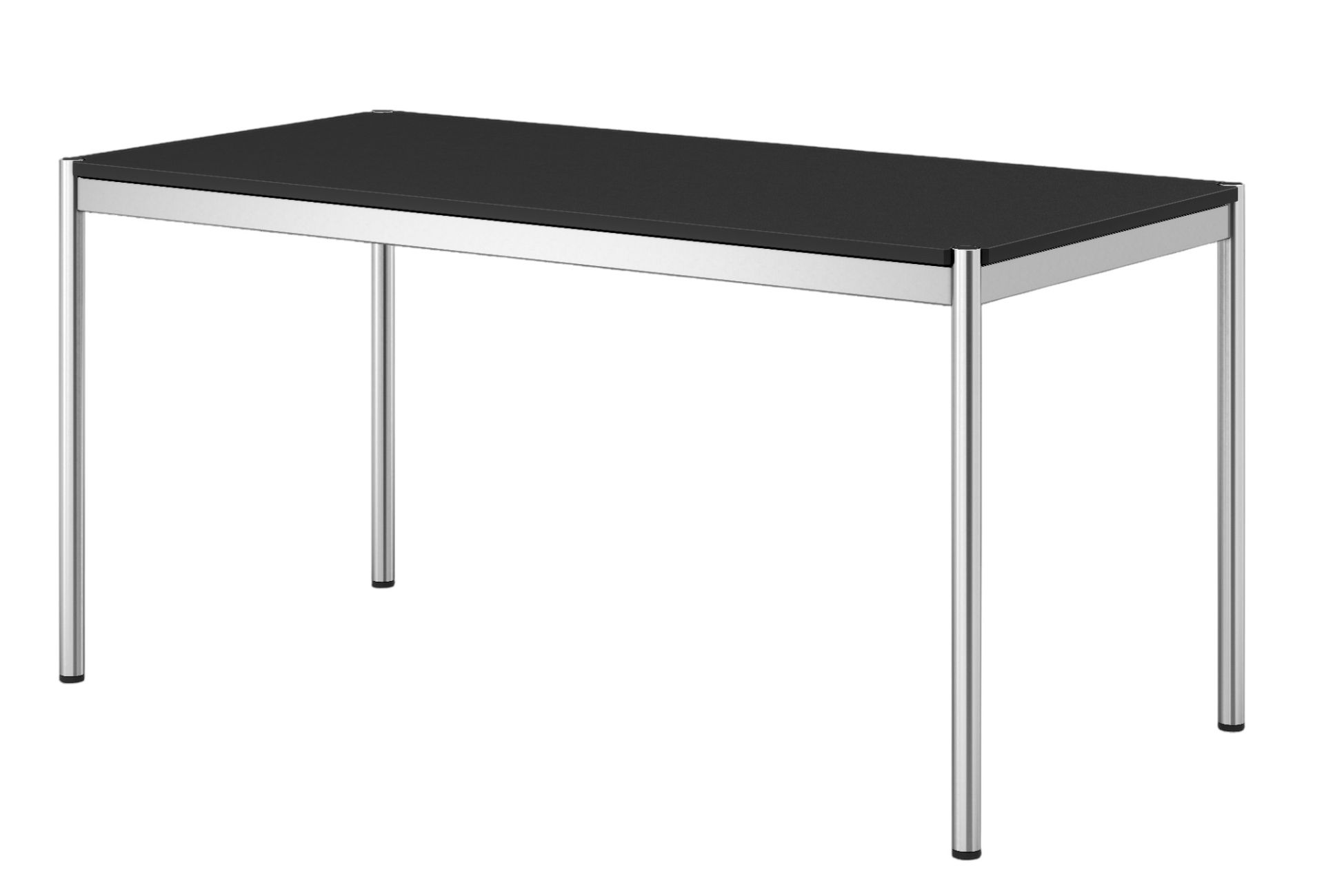 USM Haller Tisch 150 x 75 cm Linoleum nero QUICK SHIP
