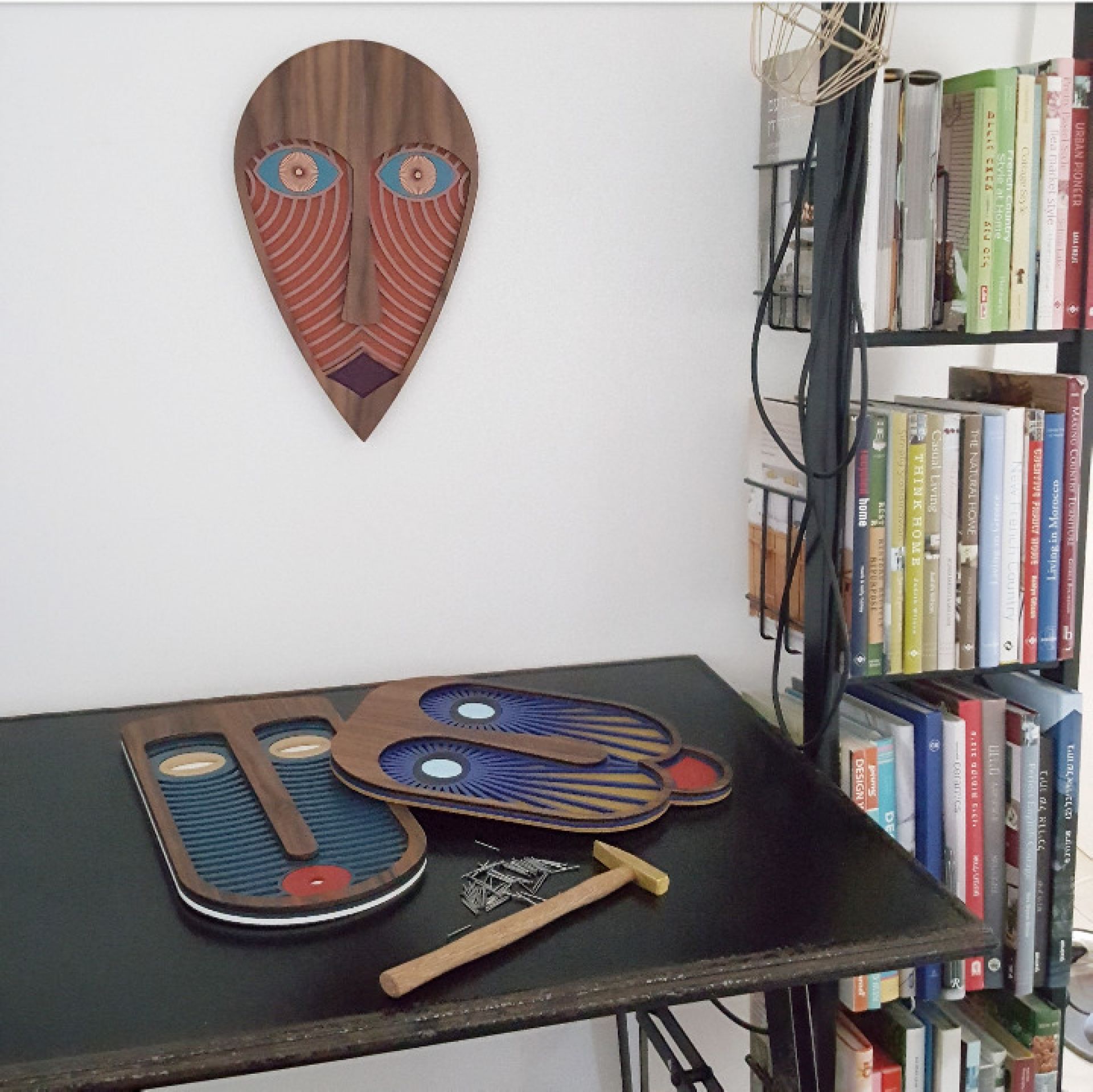 Modern African Maske Small Wandschmuck Umasqu 19 EINZELSTÜCK