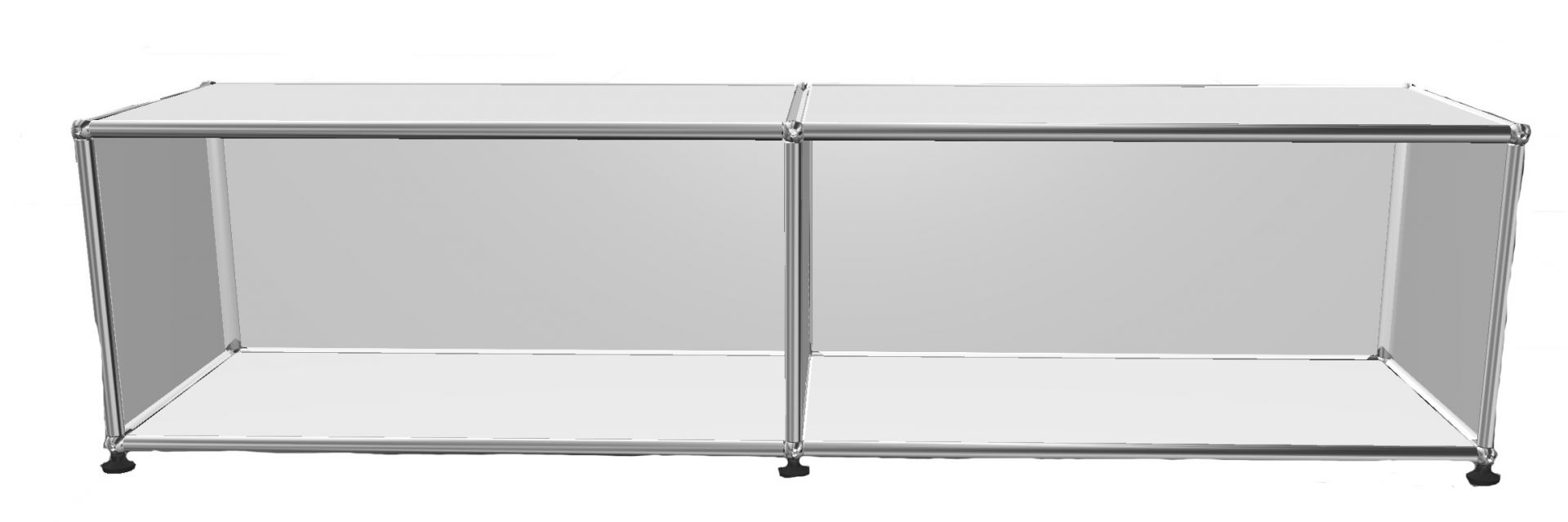 USM Haller Lowboard B 150 cm Offen Reinweiß - FAST DELIVERY