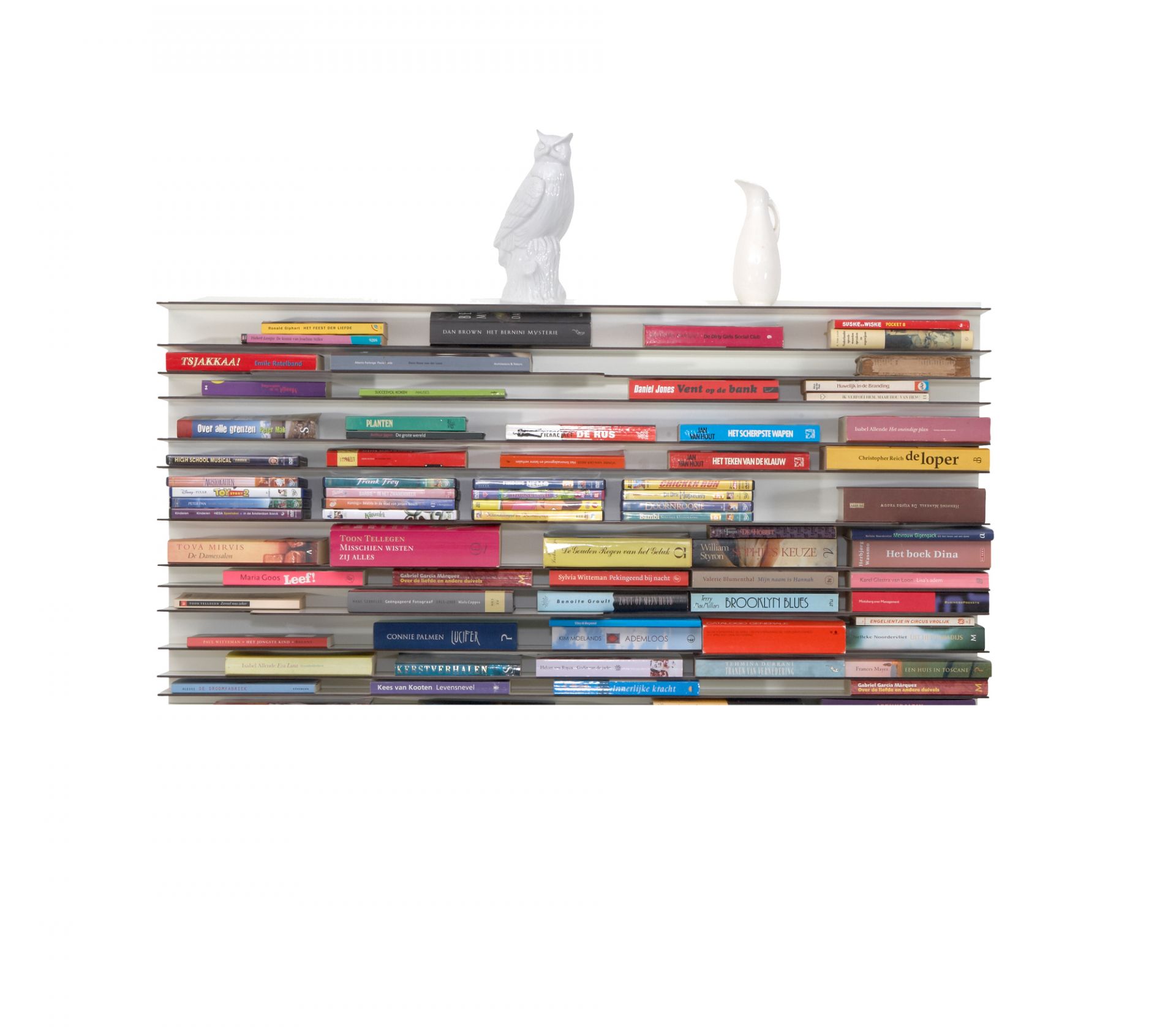 Paperback Bücherregal Spectrum weiß 120x60 cm