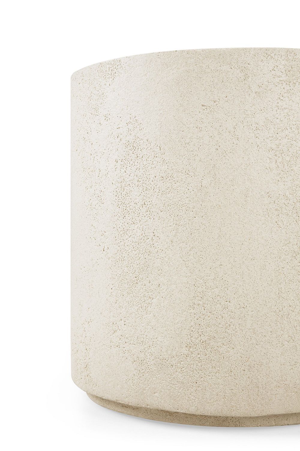 Elements Couchtisch Microcement Off White Rund Ethnicraft