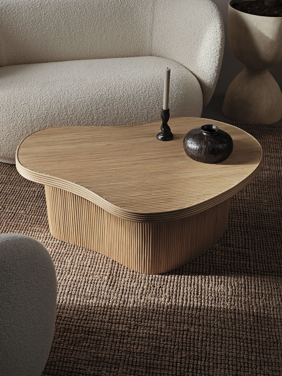 Isola Coffee Table Natural Couchtisch Ferm Living