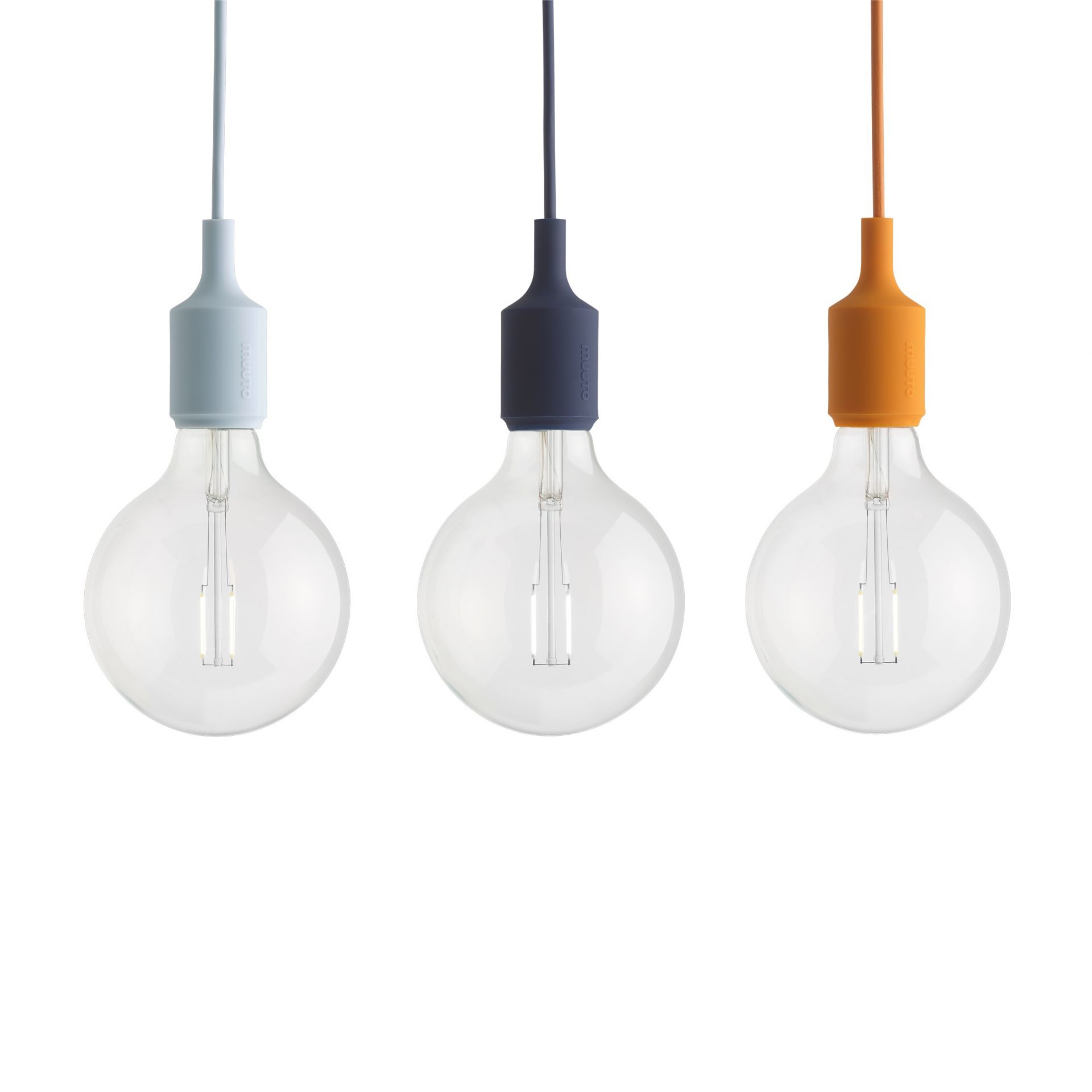 E27 Socket lamp Pendelleuchte Muuto Light Orange