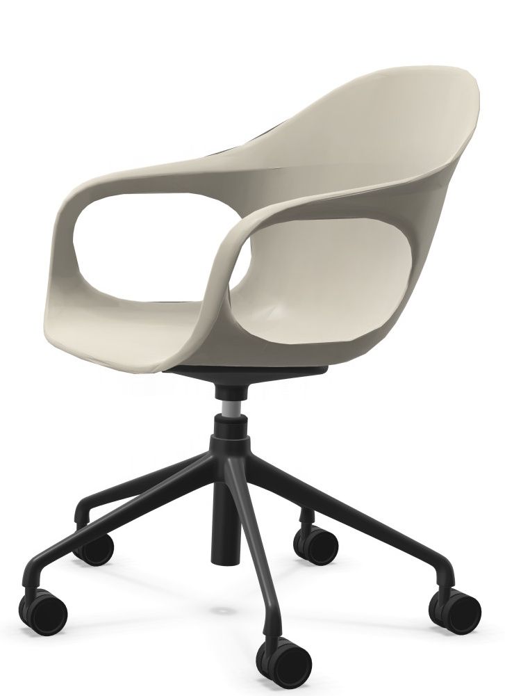 Elephantino Sessel Fünfstern Gestell mit Rollen Kristalia