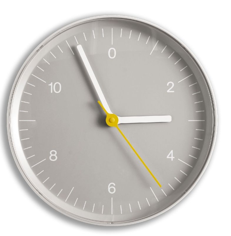Wall Clock Wanduhr Hay Grau