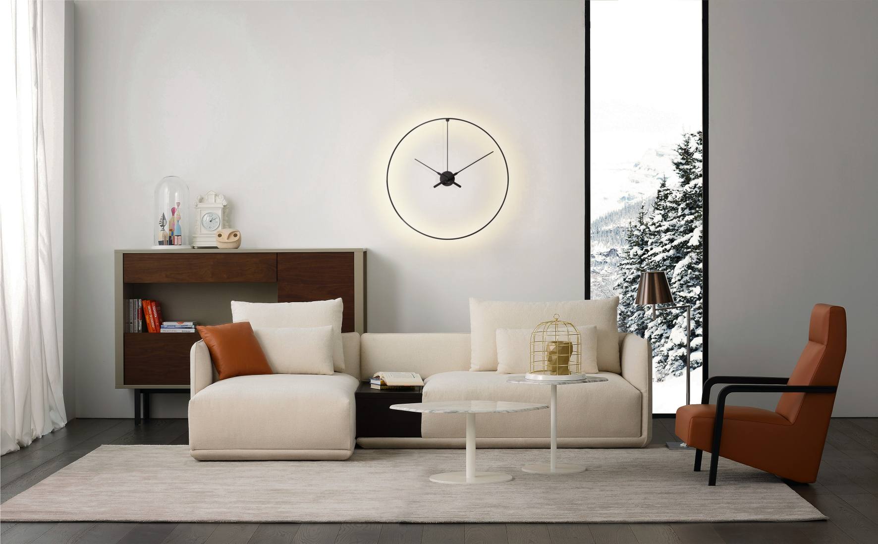 Ombra Clock Wanduhr nomon
