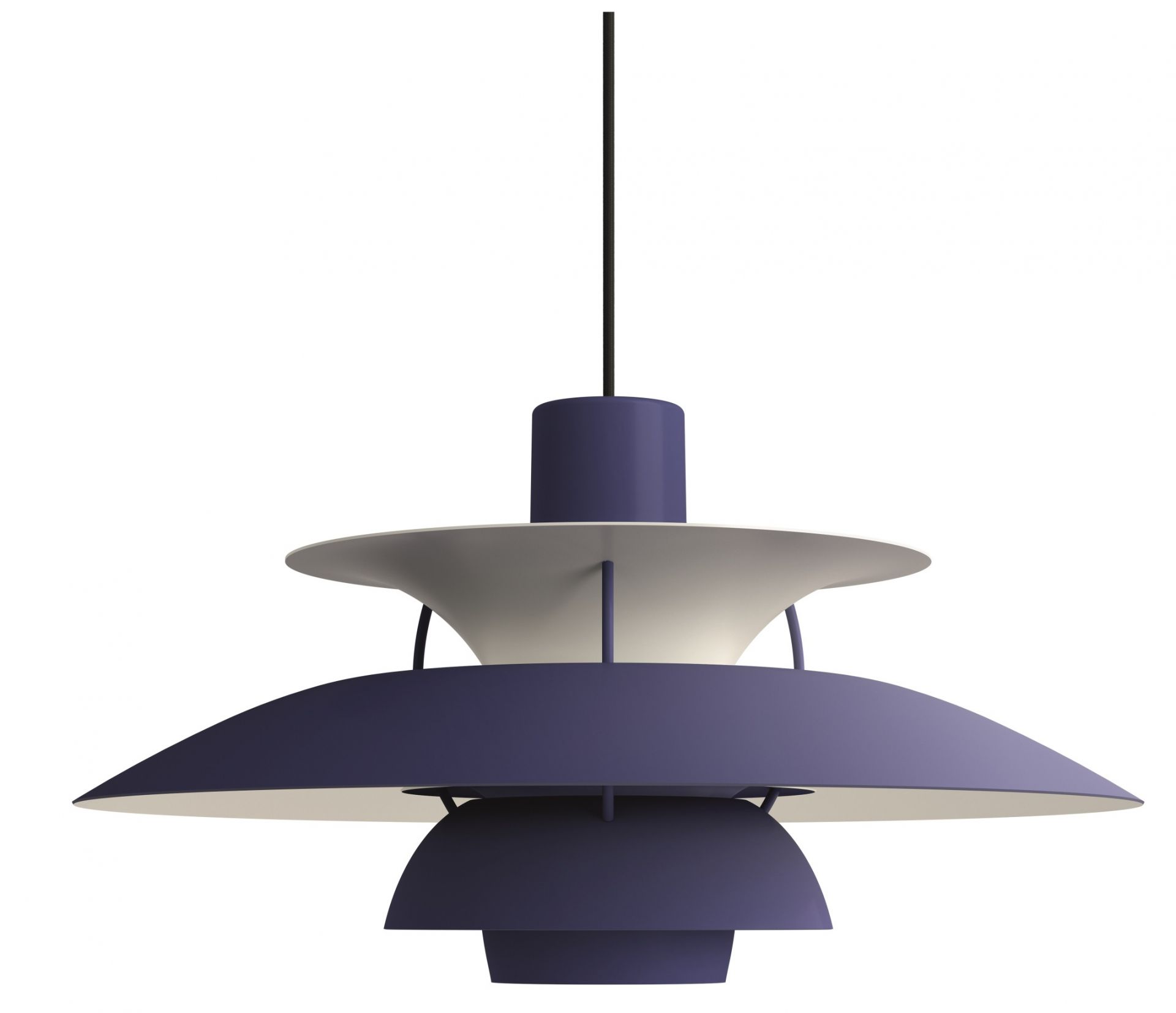 PH 5 Monochrome Pendelleuchte Louis Poulsen Dusty Indigo
