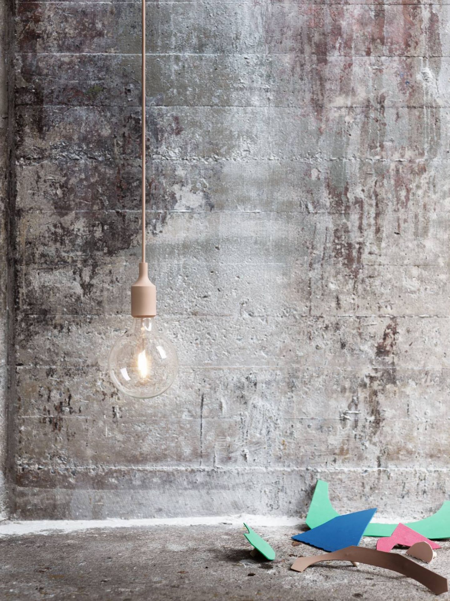 E27 LED Socket lamp Pendelleuchte WEISS Muuto EINZELSTÜCKE  
