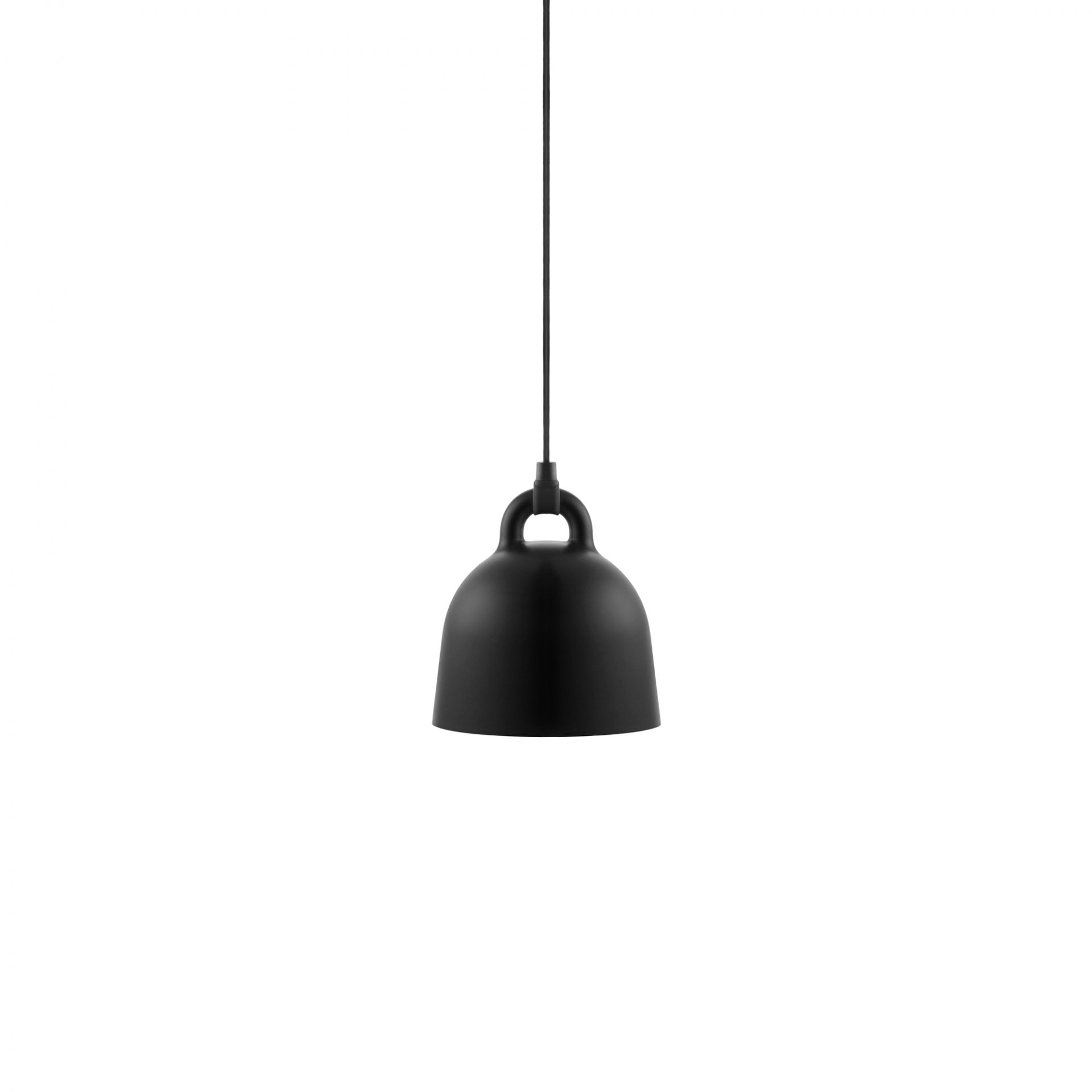 Schwarze Bell Lamp Hängeleuchte von Normann Copenhagen, Durchmesser 22 cm, modernes Design.