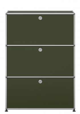 USM Haller Highboard mit drei Klapptüren Olivgrün NEU STANDARDFARBE