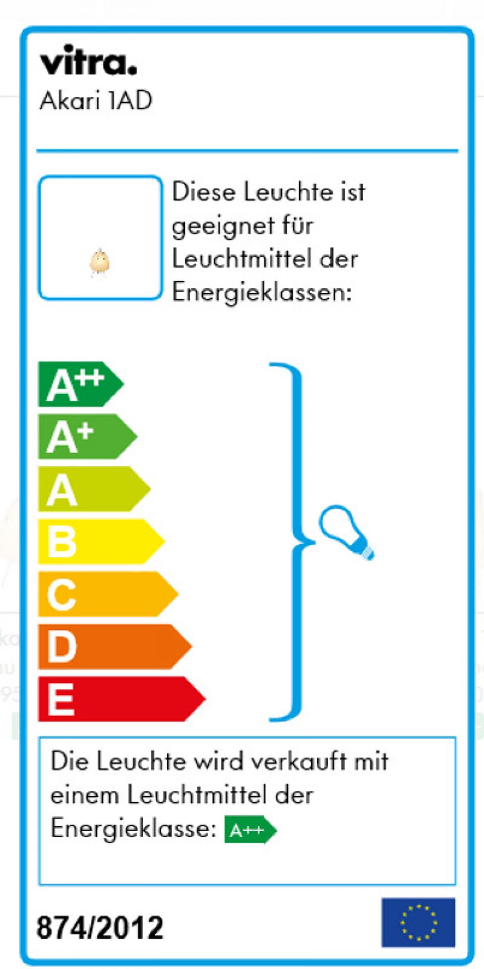 Akari Tischleuchte 1AD VItra
