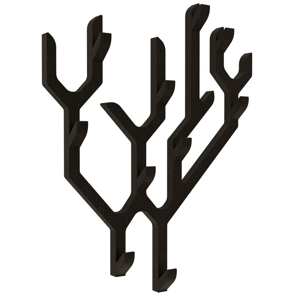 Ambroise Wall Coat rack Wandgarderobe Hartô Schwarze Ambroise Wandgarderobe von Hartô in Baumform mit mehreren Haken für Jacken und Mäntel.