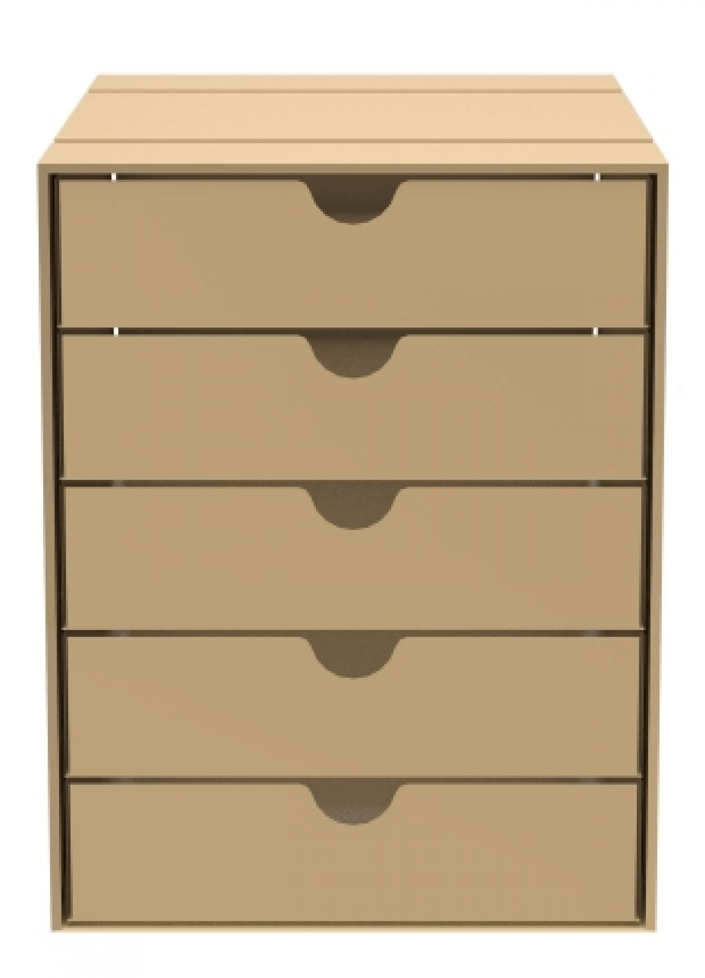 USM Haller Inos Kastenset C4 mit 5 Schalen geschlossen Home Office Beige