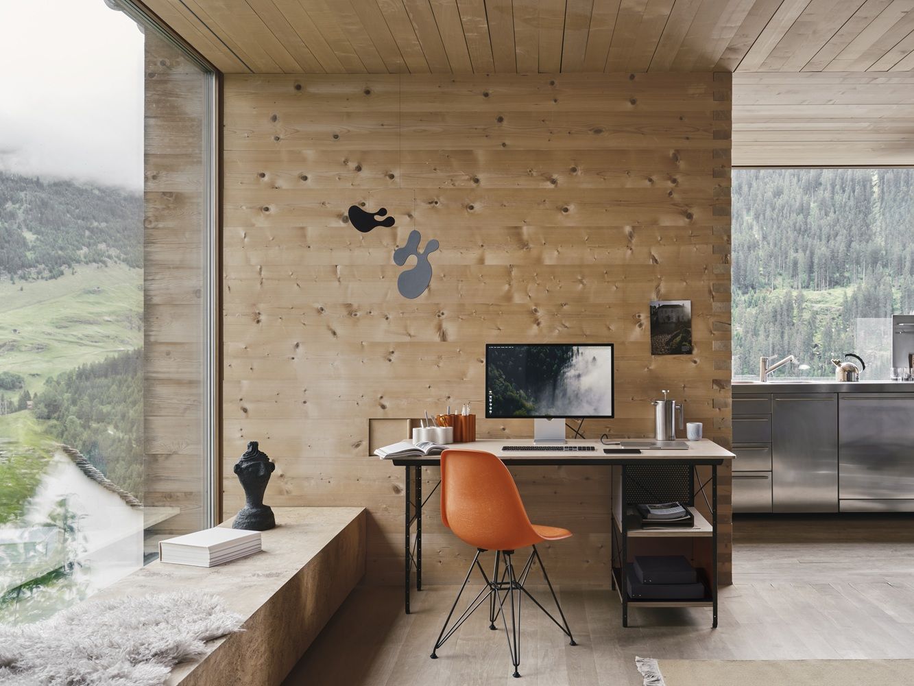 Eames Desk Schreibtisch Unit EDU + gratis Eames Fiberglas Stuhl Vitra