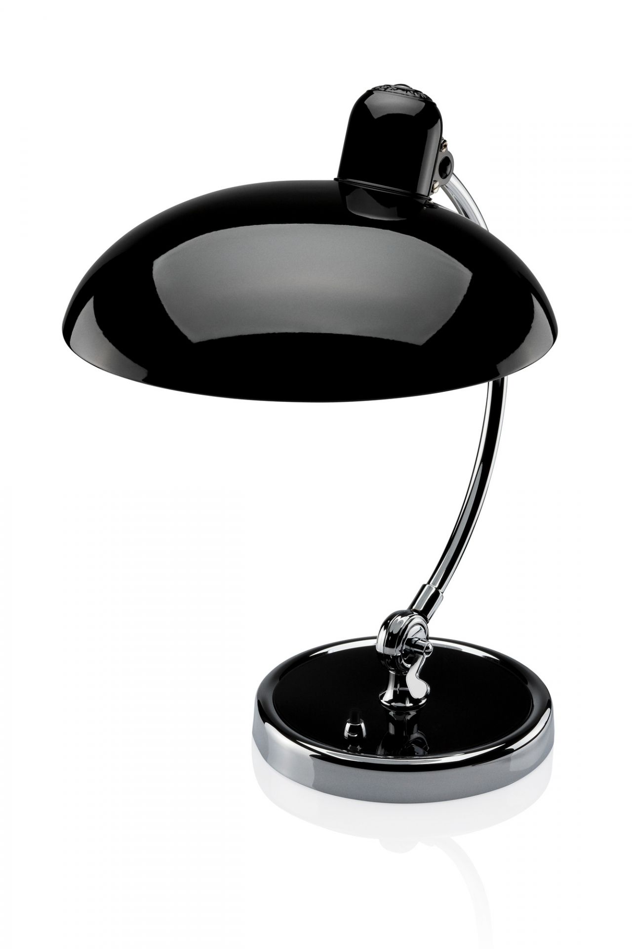 6631 T Luxus Tischleuchte KAISER idell Fritz Hansen schwarz hochglanz