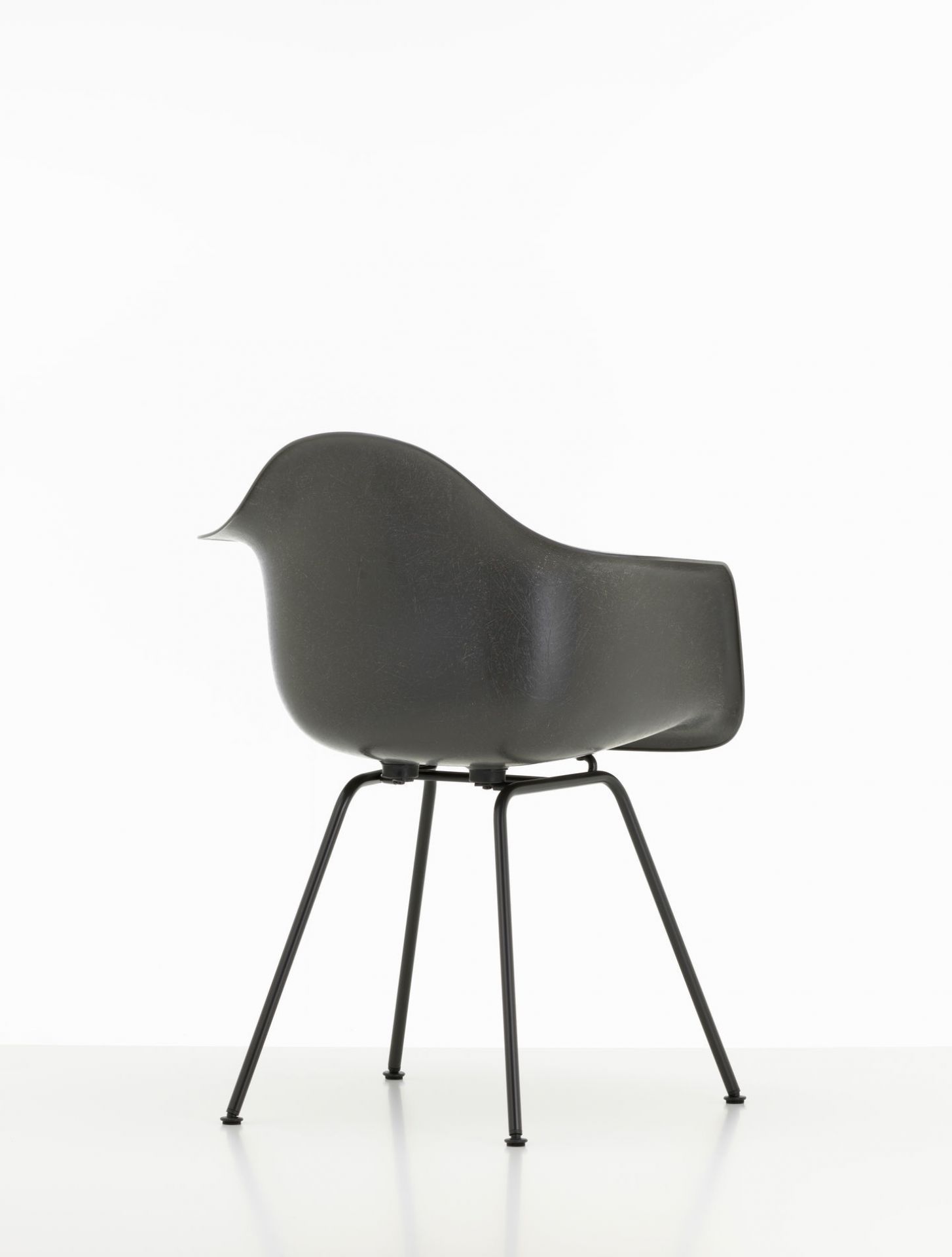 Eames Plastic Arm Chair DAX Stuhl Vitra Chrom - Weiss