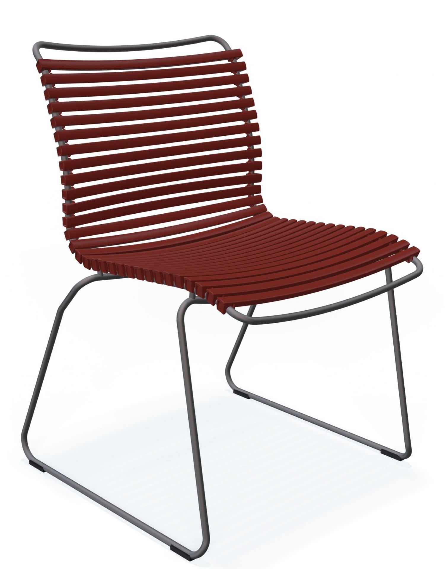 Click Dining Stuhl ohne Armlehne Outdoor Houe Schwarz