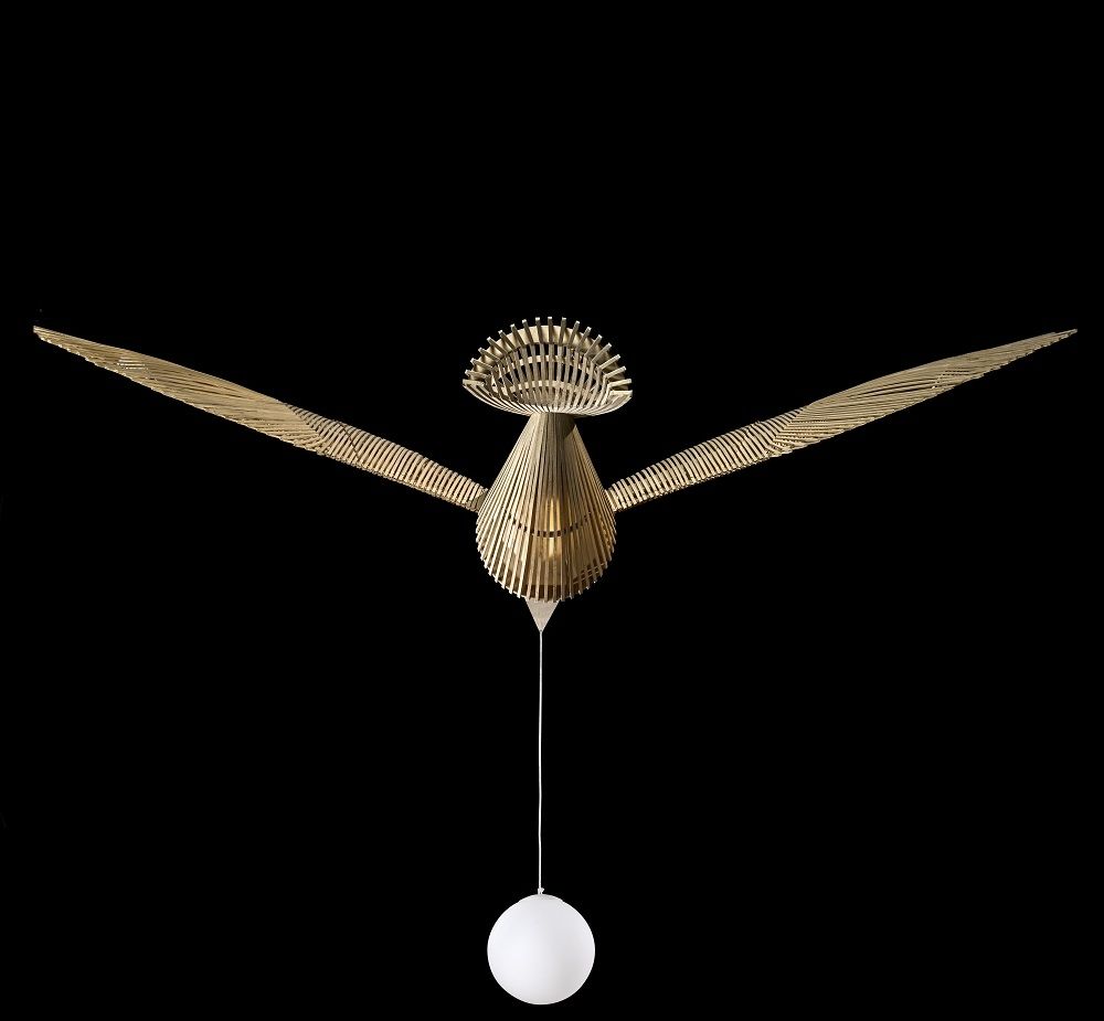 Big Bird / Birdy Suspension Leuchtenskulptur mit Bluetooth LZF Lamps 