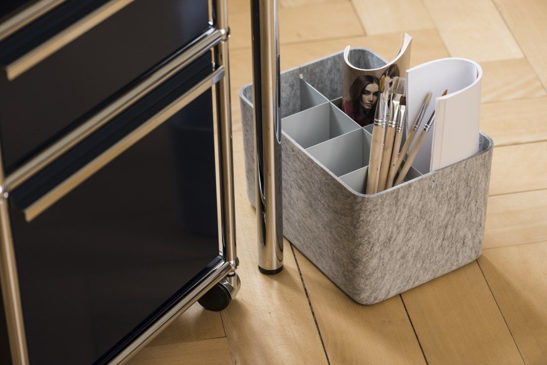 USM Haller Inos Box tief mit Tablett
